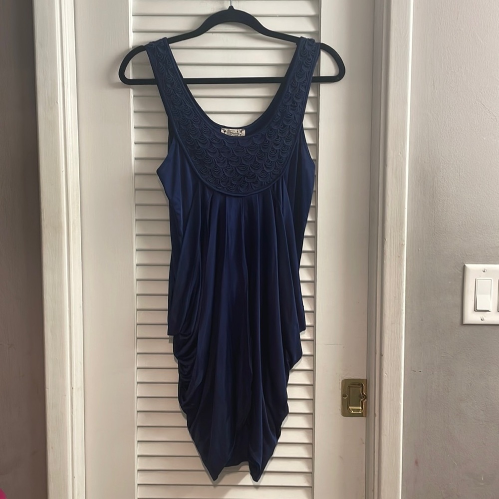 Deby Debo Take on A Flapper Dress w/95 Viscose 5/Cotton Blend of Draping Size 1